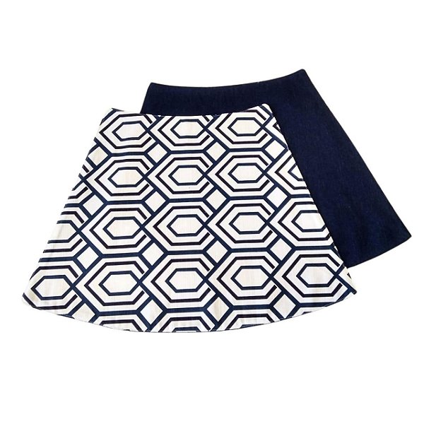 Jogo Americano Mesa Redonda Geométrico Azul