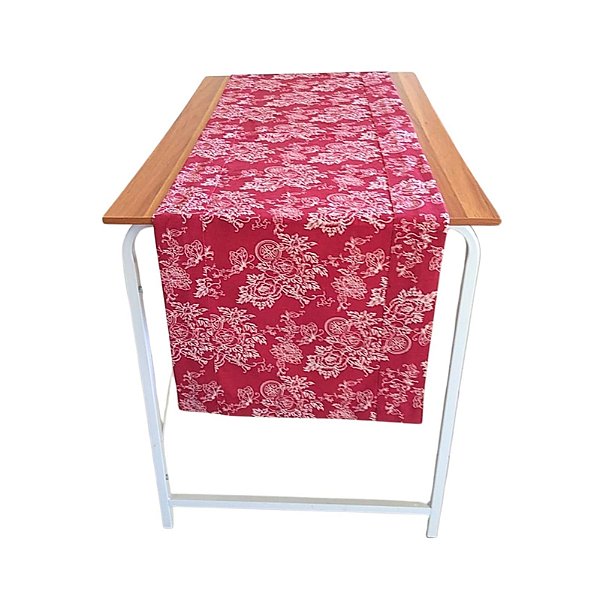 Passadeira Vermelha Flor Monocromatica