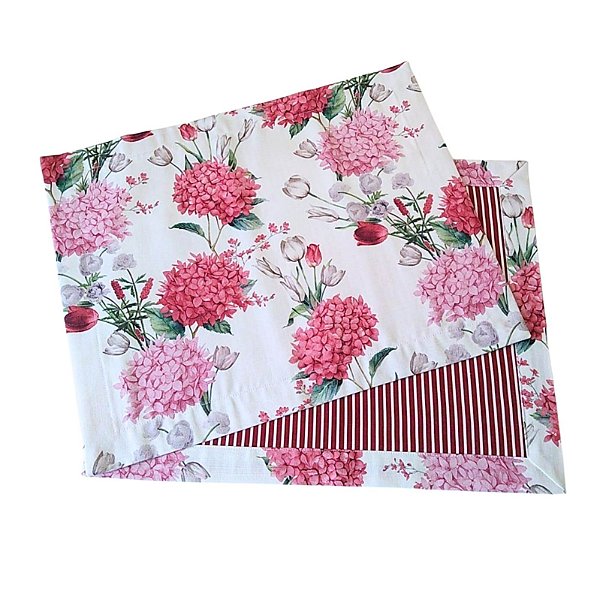 Jogo Americano Hortência Vermelho