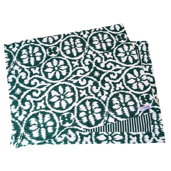 Jogo Americano Flor Tai Dai Verde