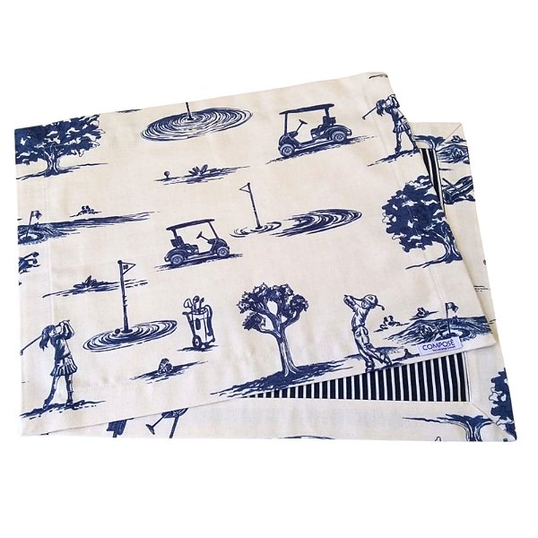 Jogo Americano Golf Azul