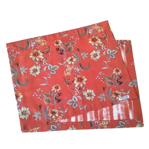 Jogo Americano Flor Africa Coral