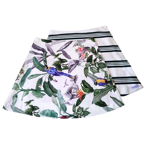 Jogo Americano Mesa Redonda Arara fundo Branco