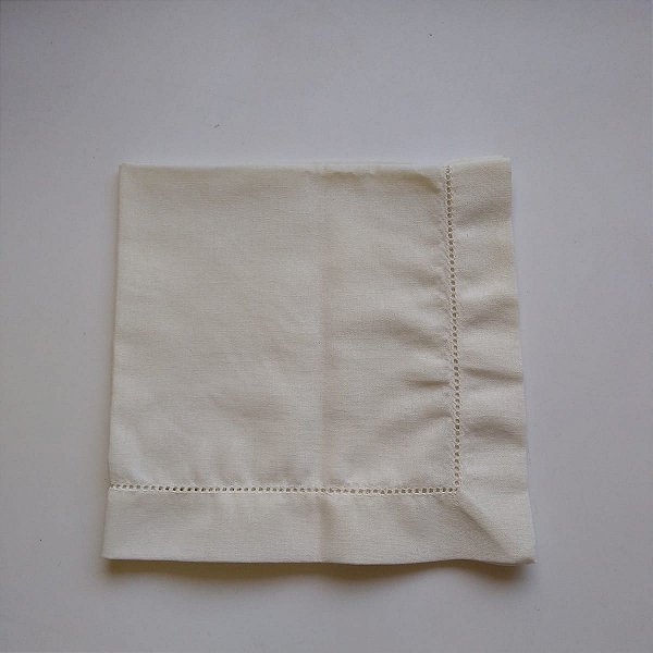 Guardanapo Linho Misto Off White 45x45