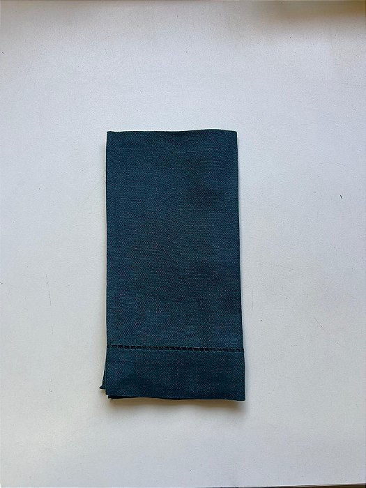 Guardanapo Linho Verde com Ajour 45x45