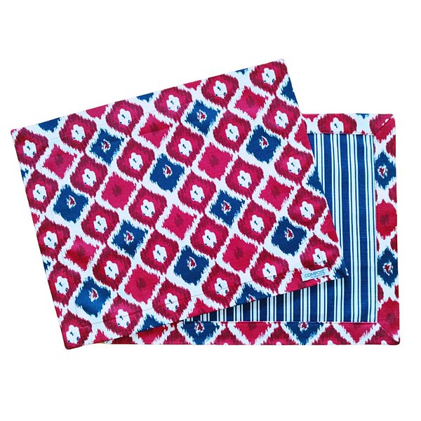 Jogo Americano Balão Vermelho e Azul