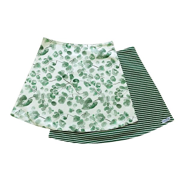 Jogo Americano Mesa Redonda Folhagem Verde