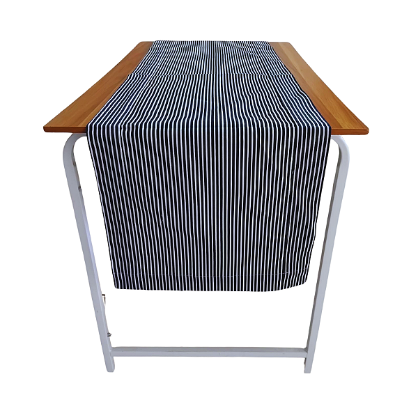 Passadeira Listra Fina Azul Escura