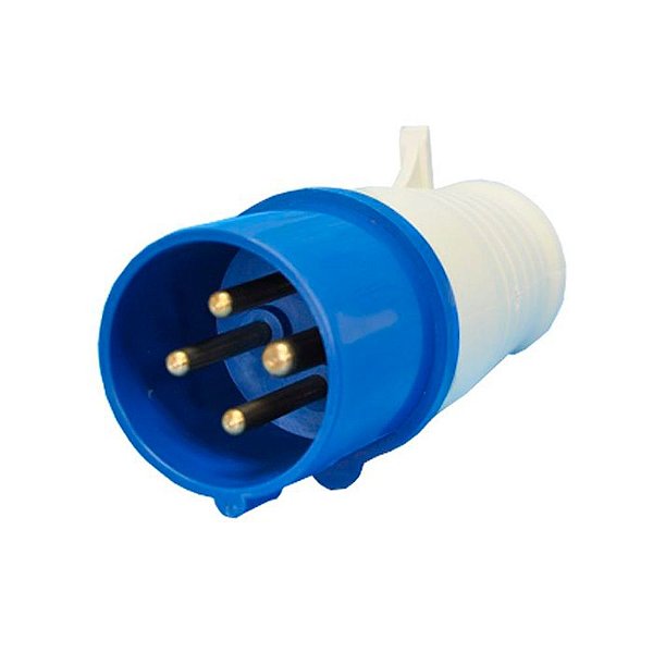 Plug Macho Industrial 3p+t 32a 9h Azul 250v MGI-024-9 JNG