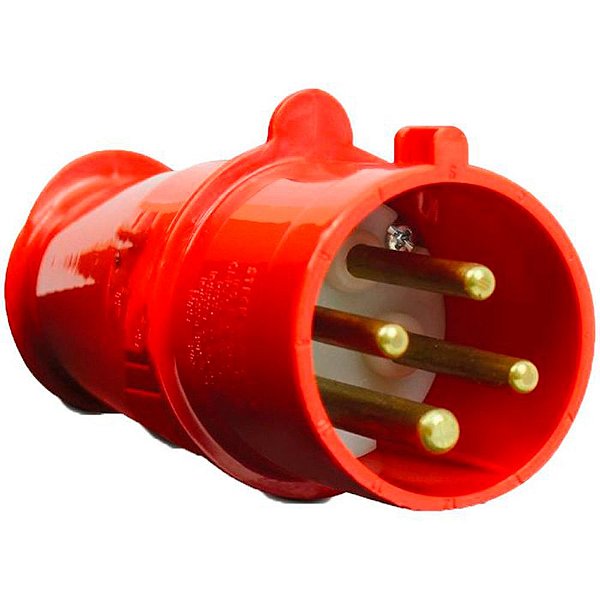 Plug Industrial Steck 3p+t 16a Vermelho 380v Newkon N-4076