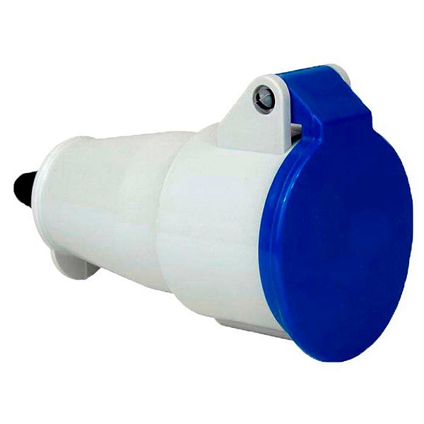 Acoplador Industrial Steck 2p+t 16a Azul 250v Newkon N-3056
