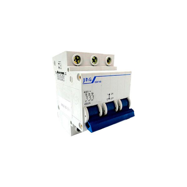 Disjuntor Tripolar Din Curva C 25a Dz47-63 JNG