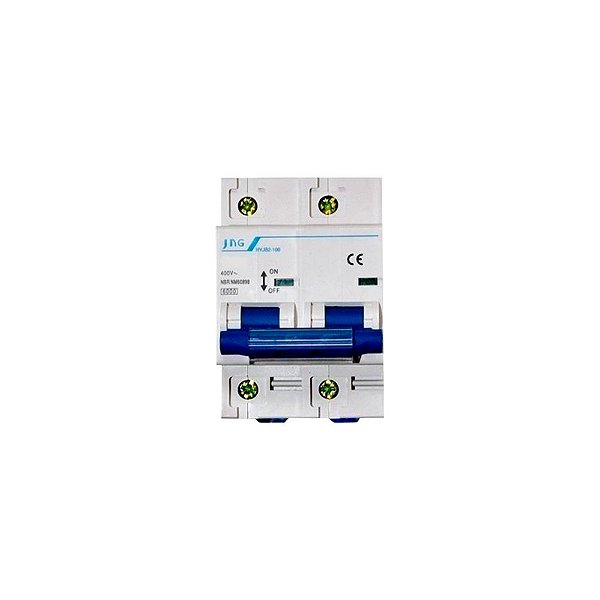 Disjuntor Bipolar Din Curva C 100a Hyjb2 JNG