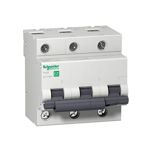 Disjuntor Easy9 3p Tripolar Curva C 40a Schneider Ez9f33340