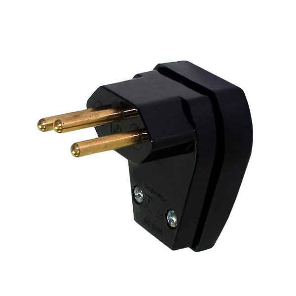 Plugue Desmontado Para Cabo 20 Preto 10a Voltim