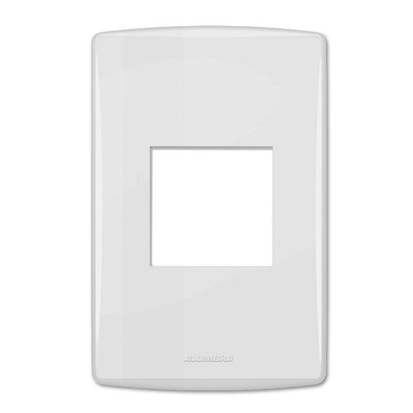 Espelho Placa 2 Posto Com Suporte 4x2 Tampa Alumbra Siena