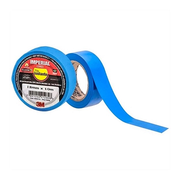 Fita Isolante Cores Anti Chama 10M Azul Imperial