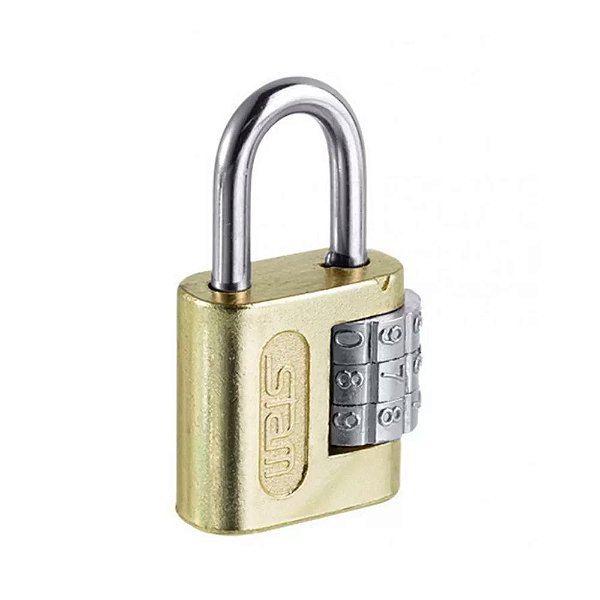 Cadeado Com Segredo Zamac E-coat 25mm Stam