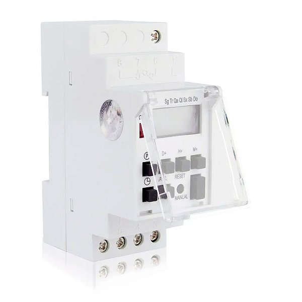 Timer Temporizador Programavel Digital Industrial 220 Foxlux