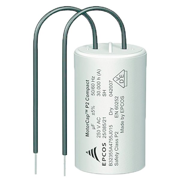 Capacitor Polipropileno Para Motor Ventilador 40 UF MF 250v