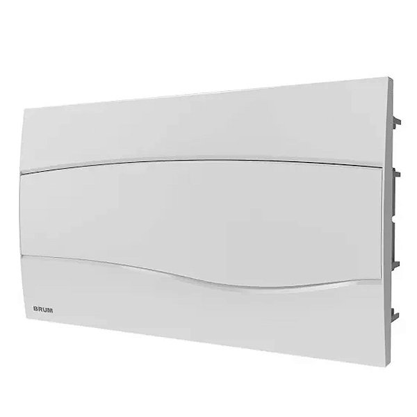 Caixa Distribuição Quadro Luz 18 Disjuntores Embutir Brum