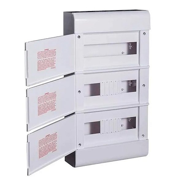Caixa Distribuição Quadro Luz 35 Din Embutir Steck Ouro Box