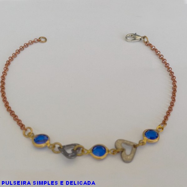 PULSEIRA NO BRUTO PRONTO PARA O BANHO -SIMPLES E DELICADA - TAMANHO 18CM -  PESO TOTAL 2.3GR - BRUBRU6382A