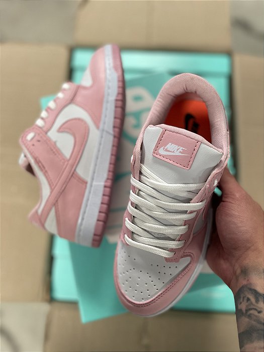 TENIS NIKE AIR DUNK SLOW BRANCO COM ROSA