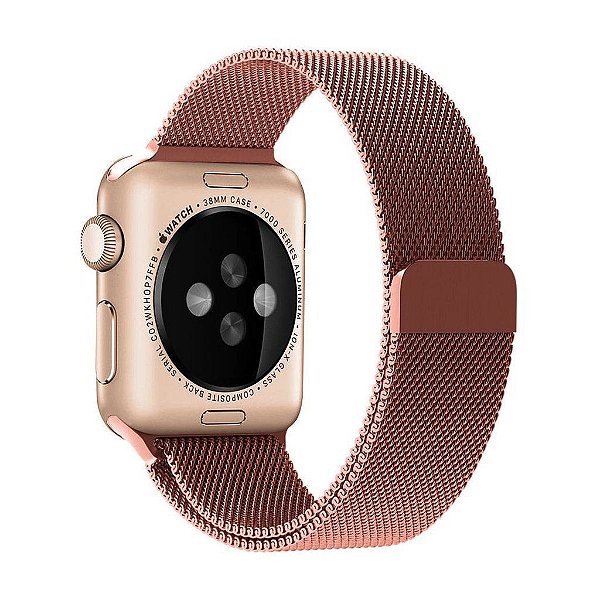 Pulseira Milanese Rose Pink Para Apple Watch 38-40Mm - CurrentTI Shop de  tudo um pouco!