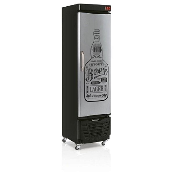 Cervejeira Gelopar, 228 L, Porta em Aço Tipo Inox - GRB-23E GW PR - 220V