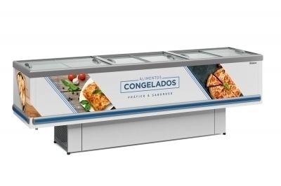 ILHA PARA CONGELADOS GESV-2.90R /BR VIDRO RETO GELOPAR