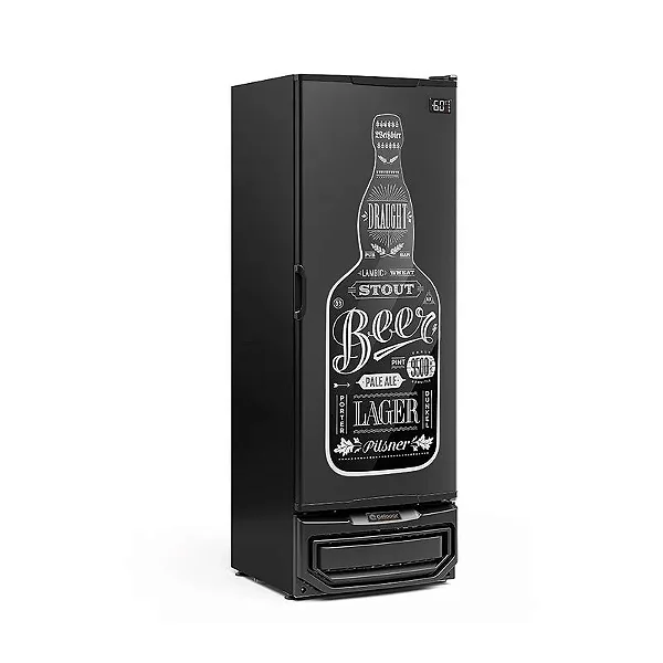 Cervejeira Gelopar 410 Litros, Preta, Porta Cega Adesivada - GCB-40 PR 220V