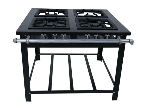 Fogão Industrial  Gas 40X40MAXI 4 Bocas Duplas Grandes De 40Cm - M4d4_Venancio