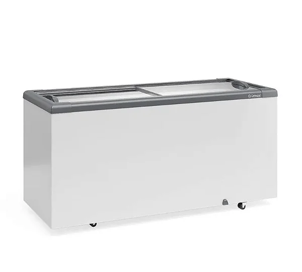 Conservador / Freezer Horizontal Gelopar 500 Litros, Tampa de Vidro Reto - GHD-500CZ 220v