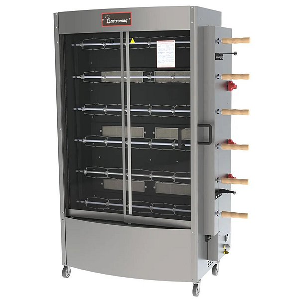 Frangueira / Assador de Frango a Gás Gastromaq para 30 Frangos, Inox, AF30, 220v.