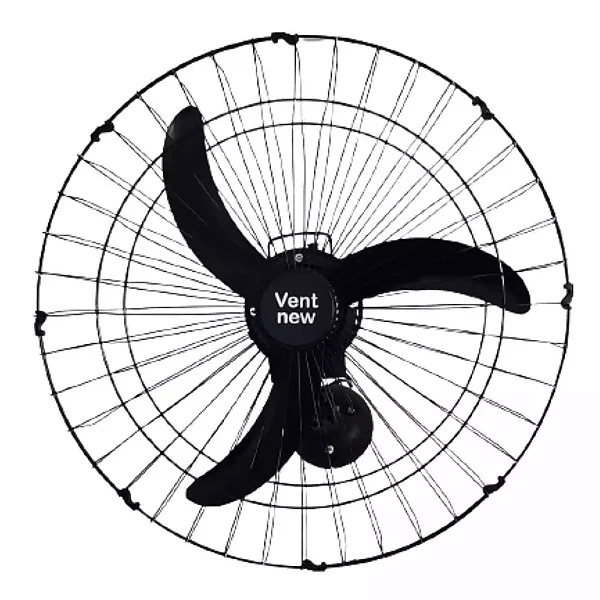 Ventilador Osc De Parede 60cm  155W  Preto 220v