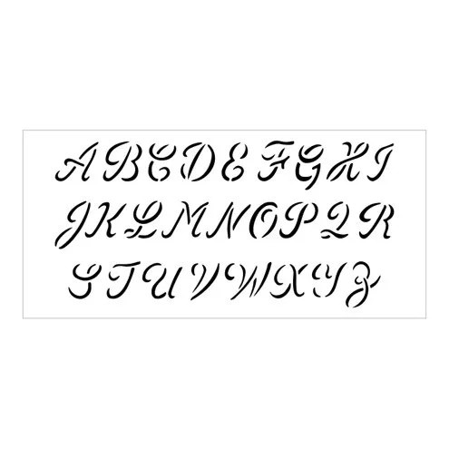 Stencil Alfabeto-7x15 cm