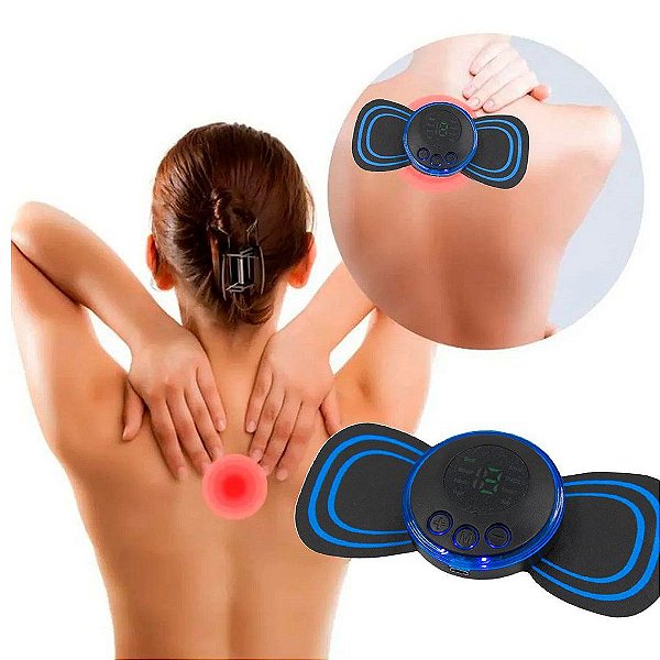 Massageador Eletroterapia Ems Cervical Perna Lombar Abdomem Localizado