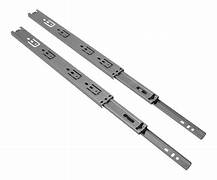 Kit com 8 Corrediças Telescópicas 40cm (400mm) Suporta 25kg - Trilho Zincado para Gavetas de Móveis e Armários (4 Pares)