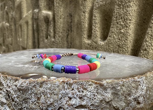 Pulseira Borrachinhas coloridas
