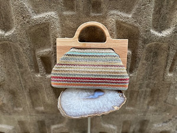 Bolsa de Palha Colorida