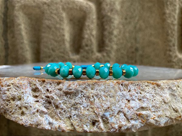 Pulseira Azul com Hematita