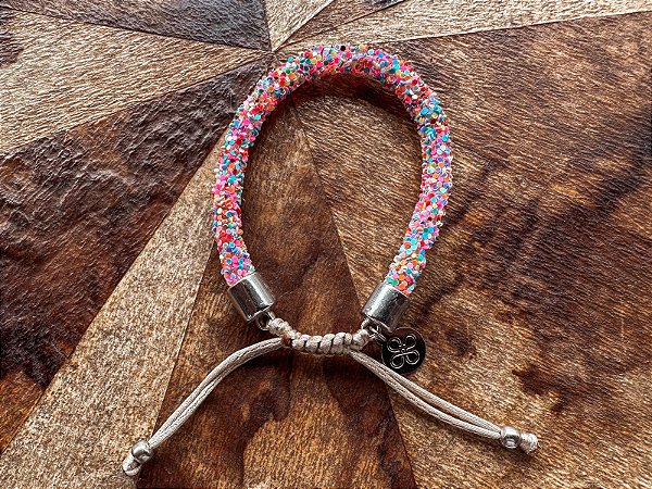 Pulseira Colorida Glitter