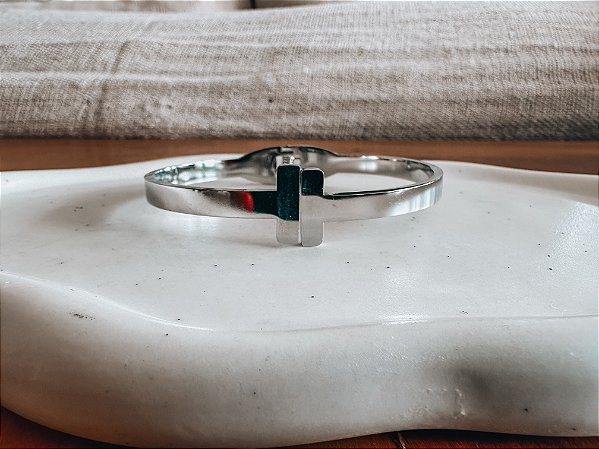 Pulseira Bracelete Tiffany Prateada