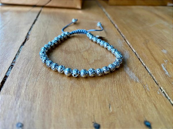 Pulseira Hematita Vulcânica