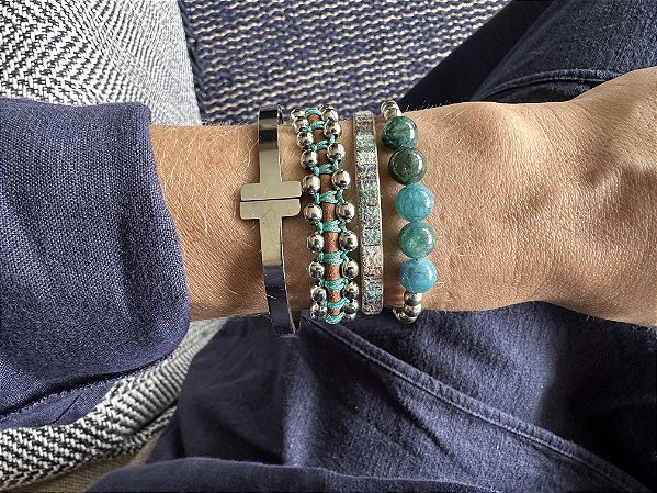 Kit de Pulseiras Verde