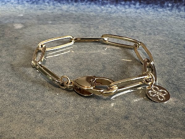Pulseira Corrente Elos Dourados