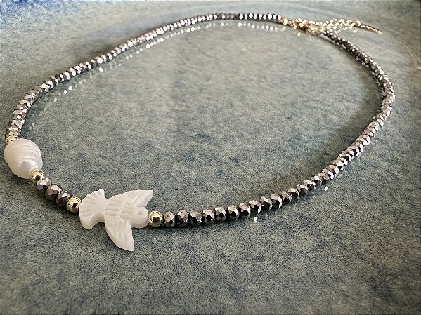 Colar Espírito Santo Grafite