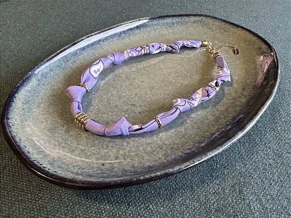 Colar Bandana Lilás sem pingente