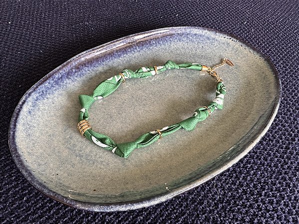 Colar Bandana Verde sem pingente